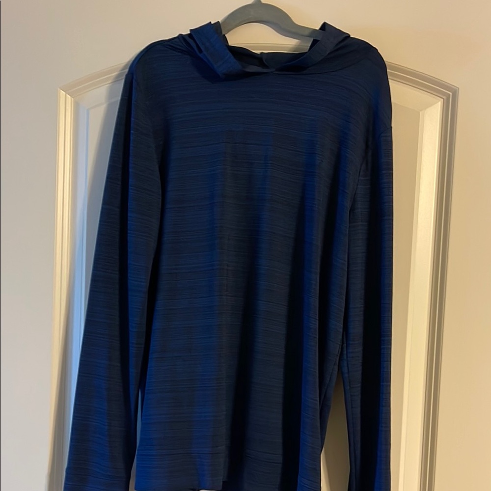 Boy’s Lands’ End Navy Blue Long Sleeve Sun Hoodie